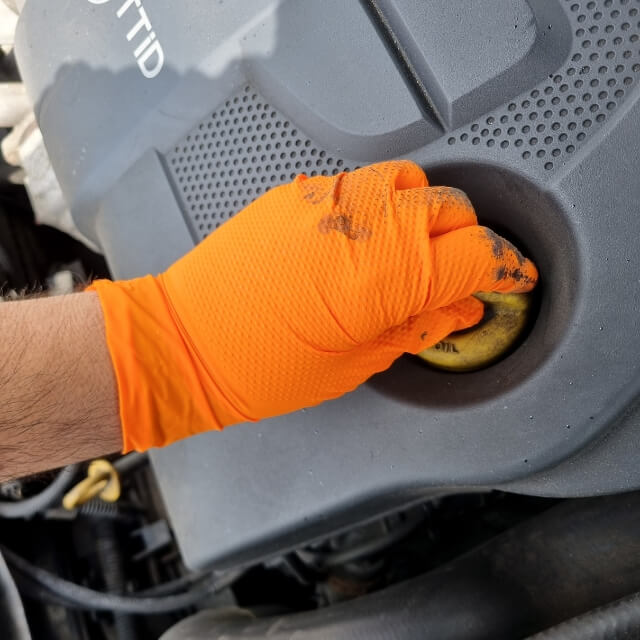 ASAP High Grip Extra Thick Orange Nitrile Gloves - 50 Pack - M/L/XL2XL