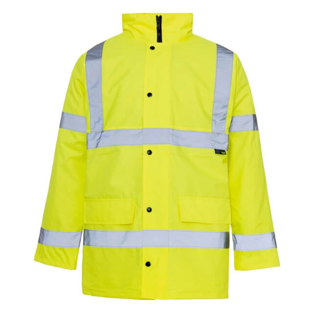 Supertouch Yellow Hi-Vis Standard Park Jacket - 35421