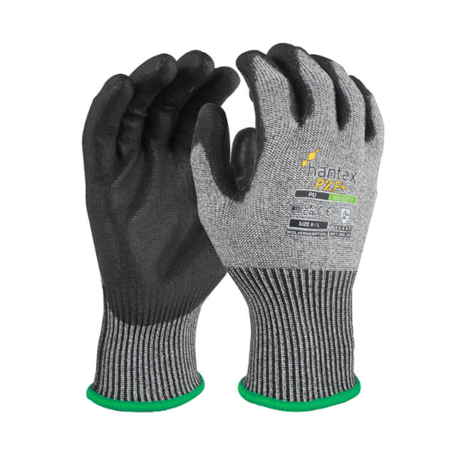 UCi Hantex PXF+ Safety Gloves - ISO Cut Level F, PU Coated Palm
