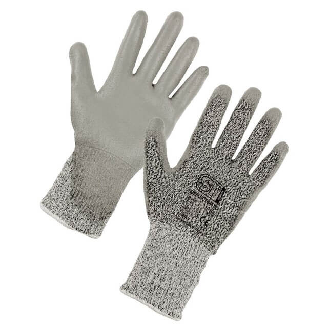 Supertouch Deflector PD Grey Safety Gloves - ISO Cut Level D, S-2XL