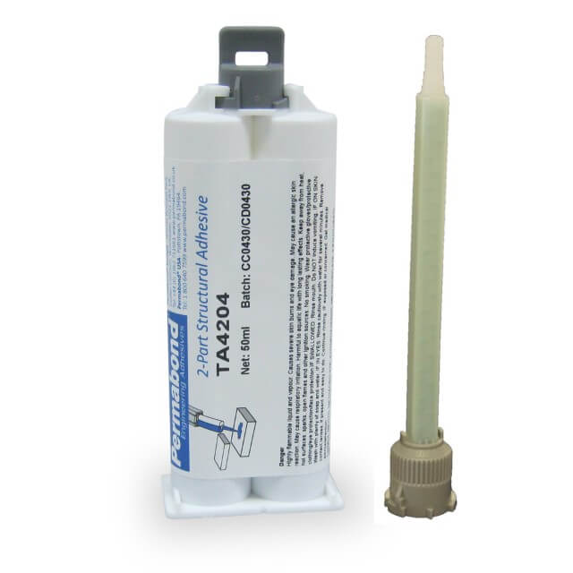 Permabond TA4204 Clear Structural Acrylic Adhesive - 50ml + Nozzle