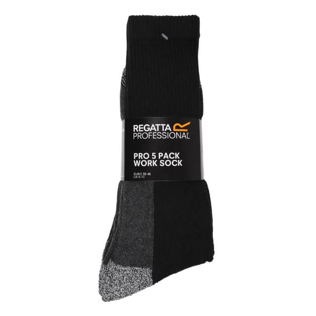 Regatta Pro 5 Pack Work Socks, Cushioned - TRP141