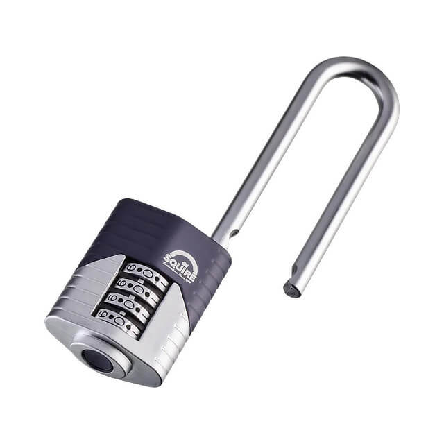 Squire Vulcan 50mm Long Open Shackle Combination Padlock