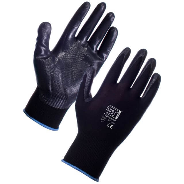 Supertouch Nitrotouch Black Protective Handling Gloves