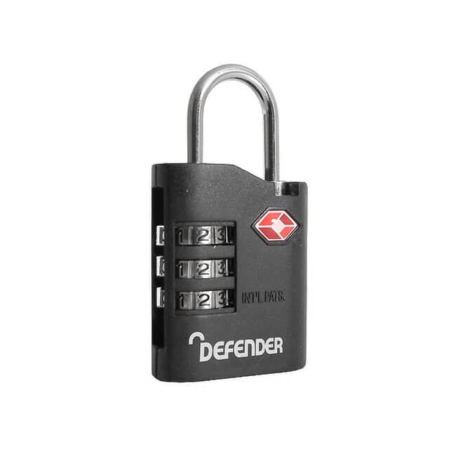 Defender 35mm Combi Travel Sentry Padlock - Recodable